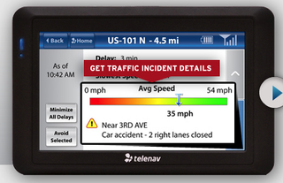 Illustration for article titled TeleNav Shotgun Web-Connected GPS Delivers Real-Time Traffic, Finds Cheap Gas for $300